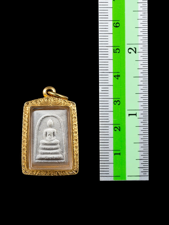 พระสมเด็จพิมพ์คะแนนบางขุนพรหม ปี2509 สภาพสวย หายาก พร้อมเลี่ยมทอง-1